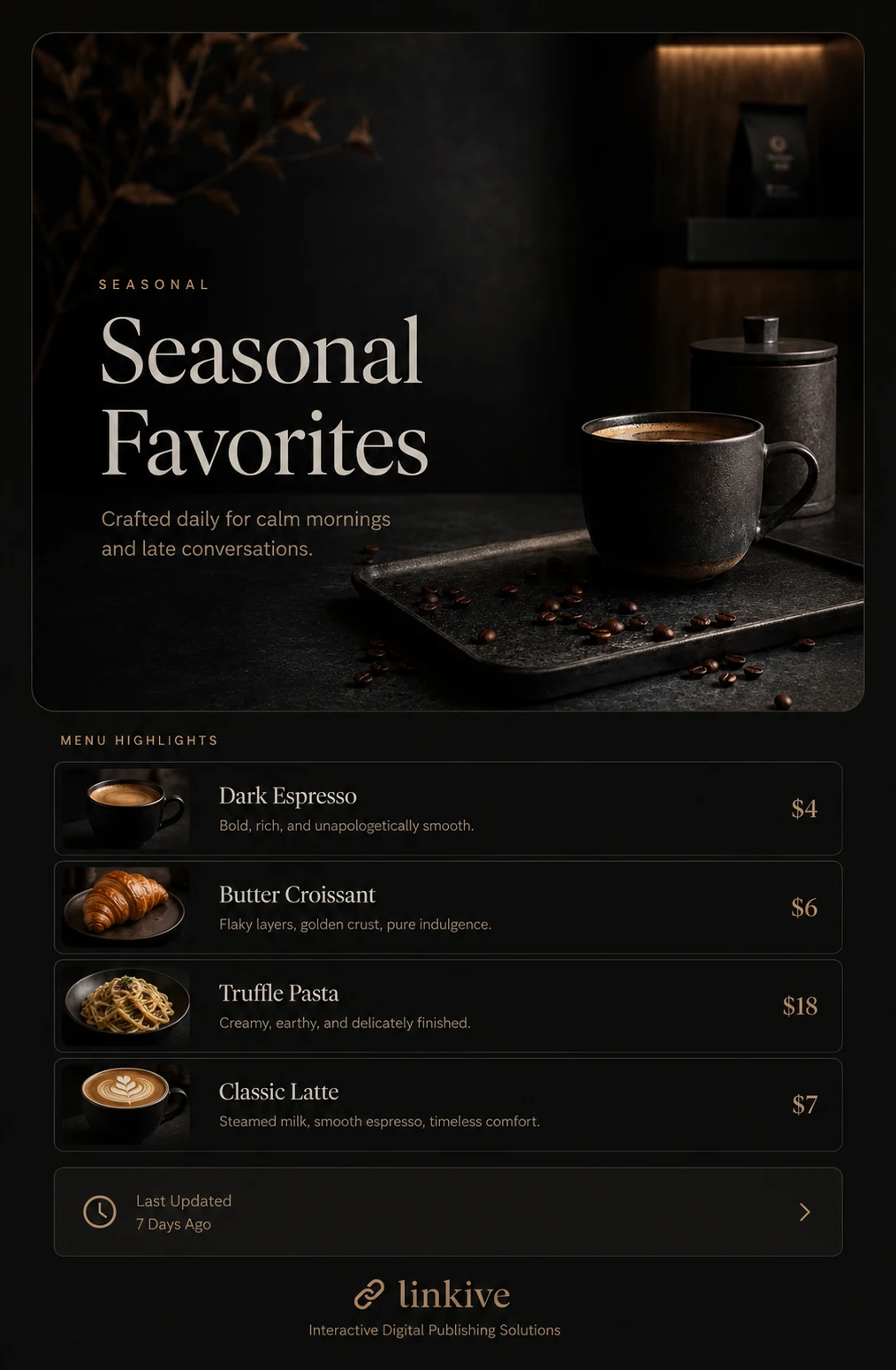 Previous Noir Café live publication version